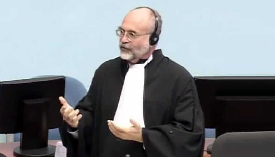 John Wesley Hall presenting at the Special Court of Sierra Leone, An International Court