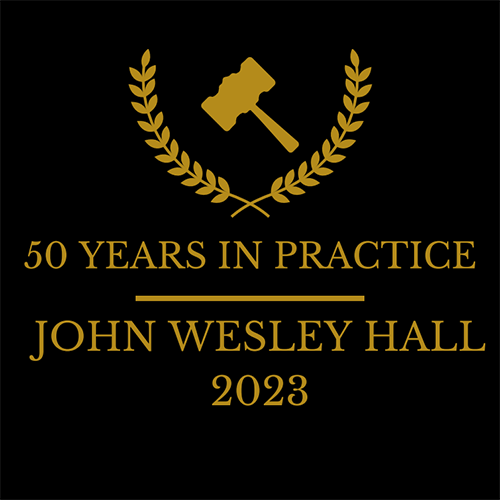 50 Years In Practice, John Wesley Hall 2023